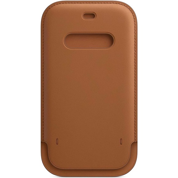 Apple iPhone 12 and 12 Pro Leather Sleeve with MagSafe - Saddle Brown